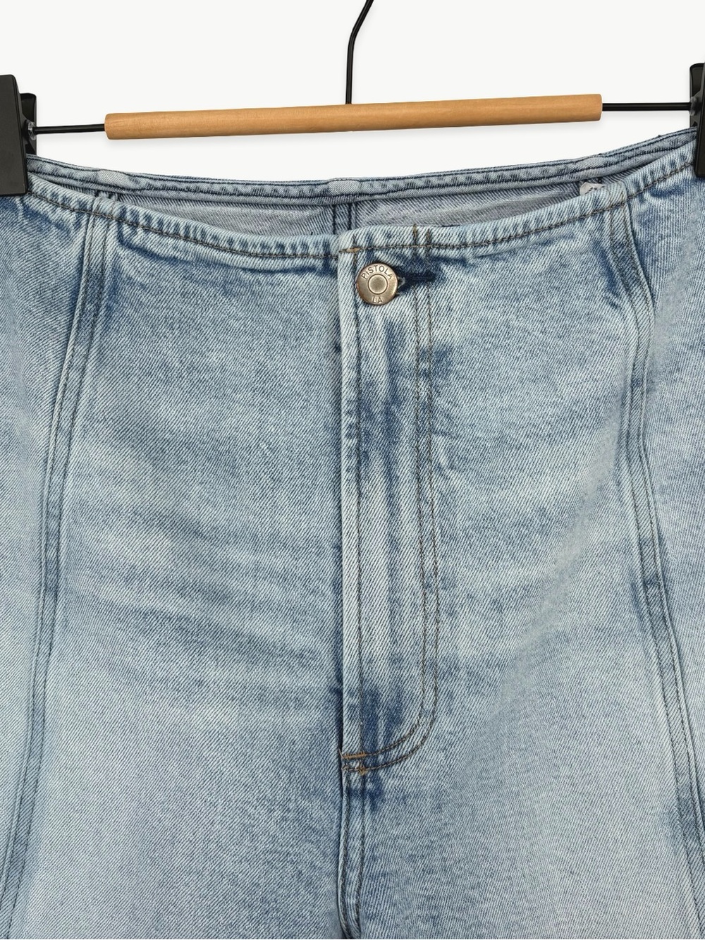 Pistola Blair Bandless High Waist Crop Barrel Jeans 29 - Picture 11 of 11